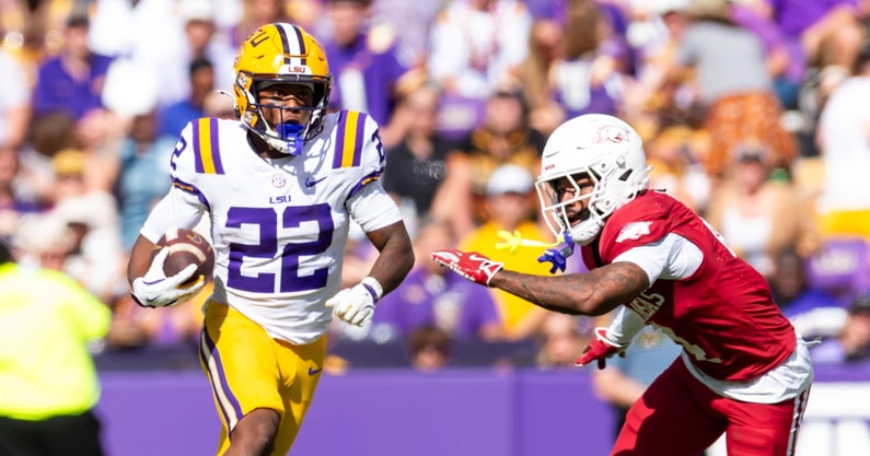 LSU RB Harlem Berry (Photo: © SCOTT CLAUSE / USATODAY Network / USA TODAY NETWORK via Imagn Images)